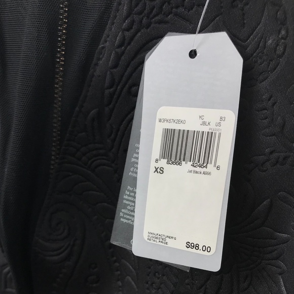 Guess Mesh Black Peplum Dress - Picture 9 of 9